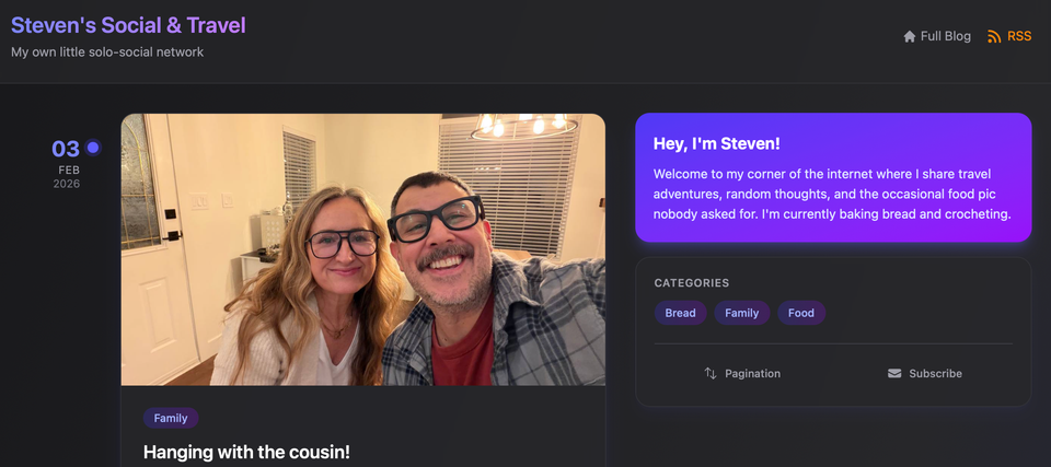 My New Solo-Social Network